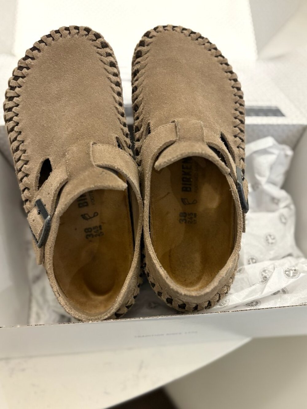 RARE Kith x Birkenstock London Braided Suede Clogs EU 38 + Box